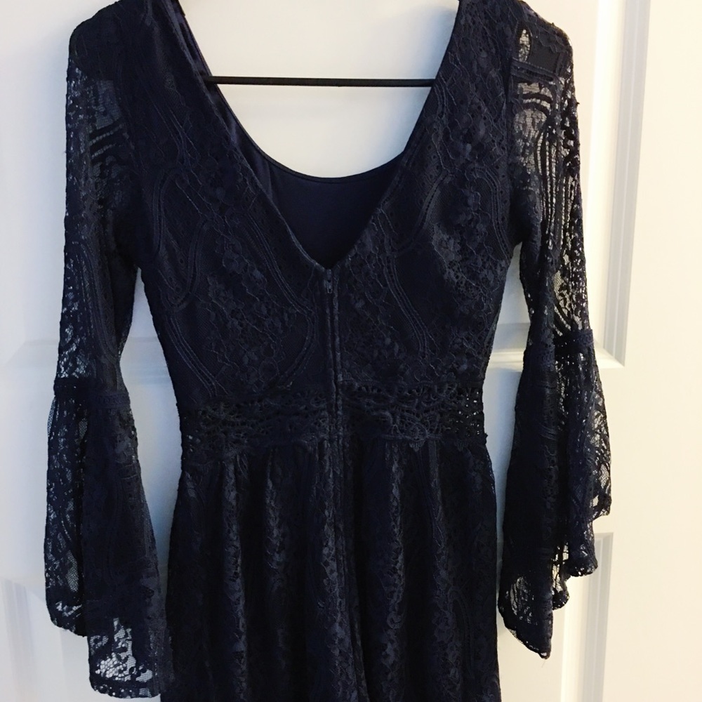 Navy Lace Dress